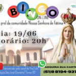 Comunidade Nossa Senhora de Fátima promove bingo online, saiba como adquirir sua cartela!