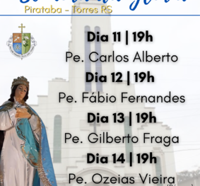 Hoje inicia o Tríduo da Festa em honra a Nossa Senhora da Glória na comunidade Pirataba